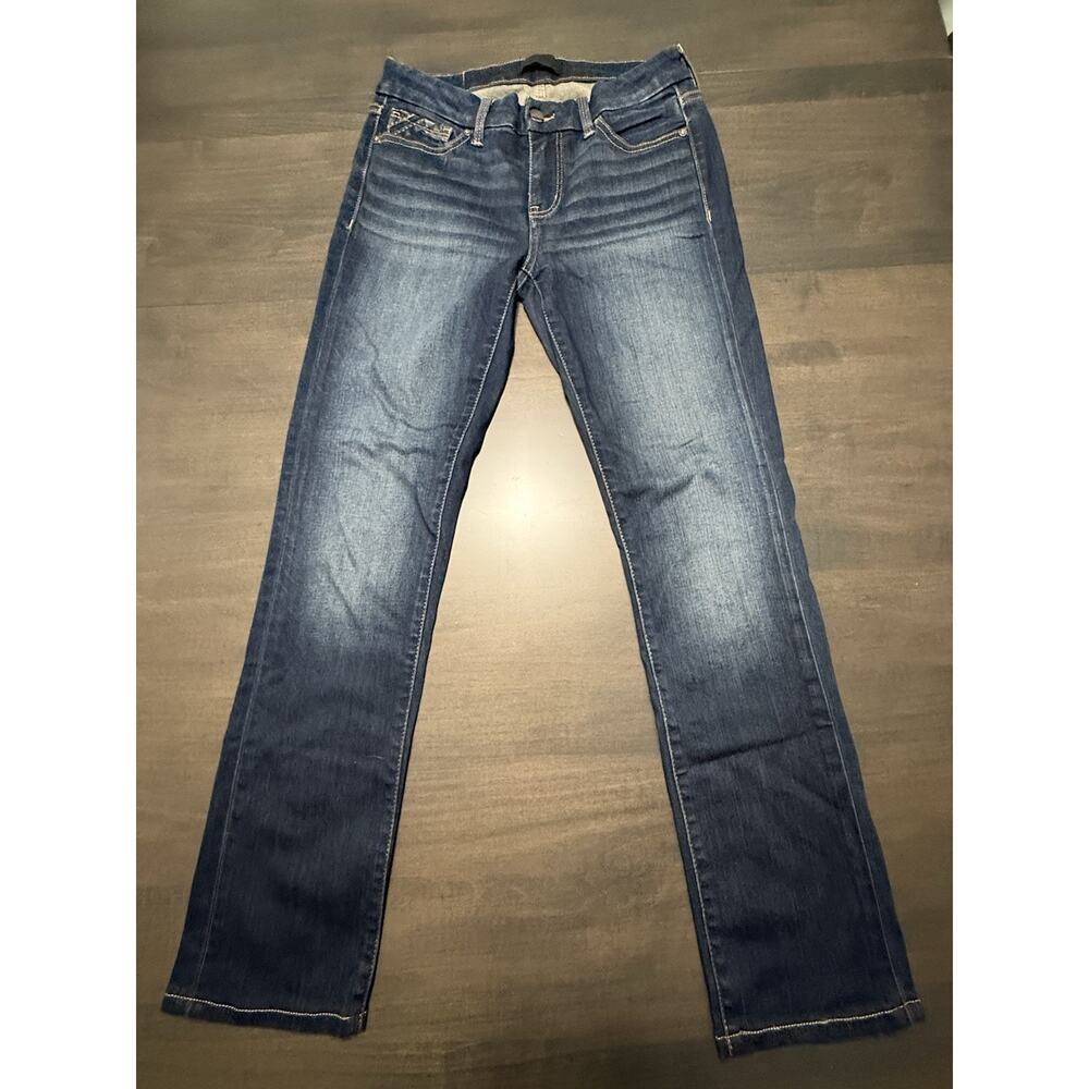 Buckle Black Fit No. 53 Indigo Dark Wash Bootcut Denim Jeans Womens 27x28***